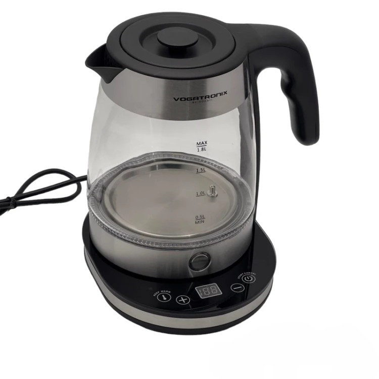 قوری شیشهای چای ساز وگاترونیکس مدل VE-198 و ظرفیت ۱ لیتری